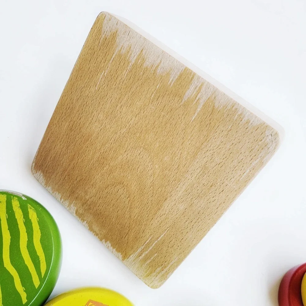 Custom Montessori Wooden Ring Stacker with Haba Rings